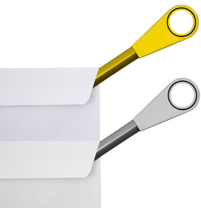 Set of 2 Vintage Easyglide Letter Openers With Magnifying Glass in Polished Finish