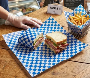MADE IN USA 1,000 Sheets of Grease-Resistant Food Grade Waxed Kraft Deli Tissue Paper, 12" X 12"
