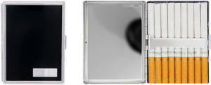 Engraving Plate | Metal-Plated Ultra Compact 100mm Cigarette Case With Insert