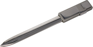 Polished Silver Block Finish |  Vintage 6" Easyglide Letter Envelope Opener