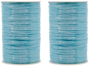 S8214 | Pack of 2 Pearlized Raffia Ribbon Rolls | 200 Yards