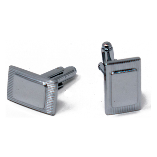 Men's PlatinumPlated Silver Plate Cufflinks in Gift Box