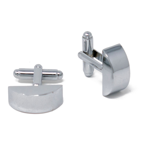 Men's PlatinumPlated Silver Anchor Cufflinks in Gift Box