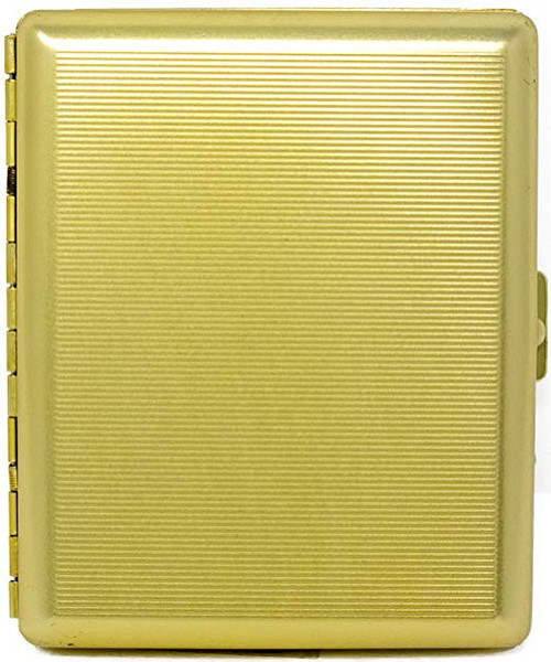 Gold Classic (20 100s) Etched MetalPlated Cigarette Case & Stash Box