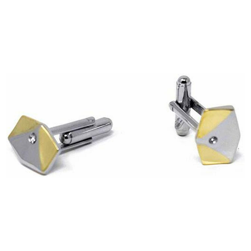 Men's PlatinumPlated Golden Vest Cufflinks in Gift Box