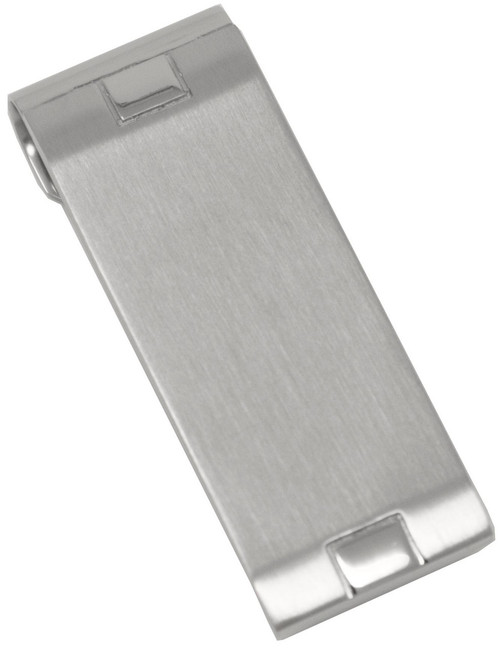 Brushed Silver Squares Stainless Steel Boxed Money Clip