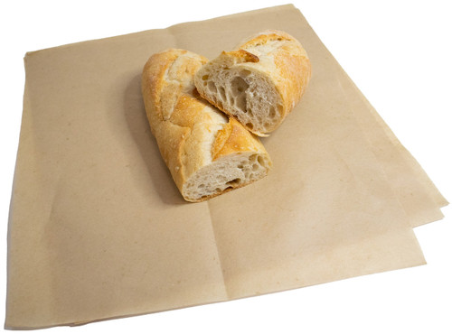 MADE IN USA 500 Sheets of Food Grade Grease Resistant Kraft Deli Tissue Paper, 12" X 12", Natural Kraft (Unwaxed, Biodegradable and Compostable)