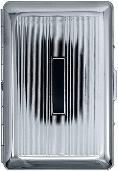 Silver Plate Compact (7 Kings) MetalPlated Cigarette Case & Stash Box