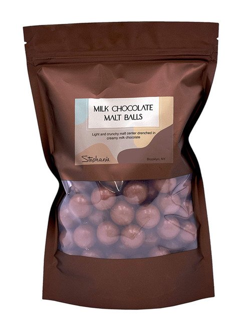 Made in USA Gourmet Chocolate Covered Malt Balls (1 lbs) (Milk Chocolate)