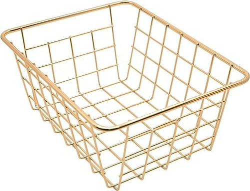 Set of 2 Nested Wire Basket Trays for Storage and Organizing