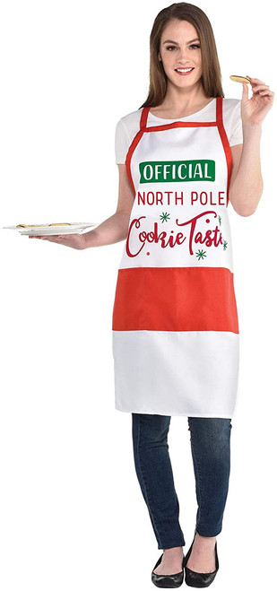 Holiday Themed Official North Pole Cookie Taster Kitchen Apron  Unisex (Adult)