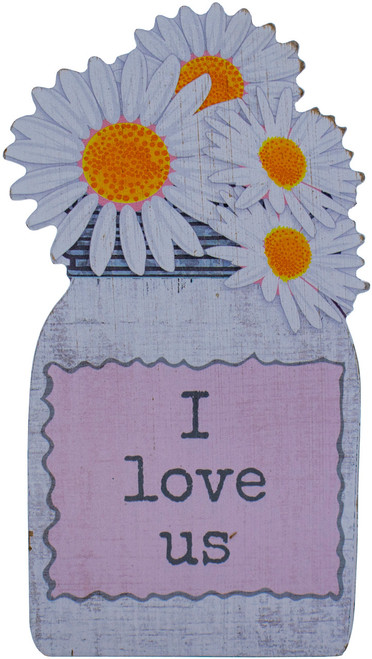 I Love Us  Rustic Kindness is Contagious Wooden Boxed Sign 5" X 8"