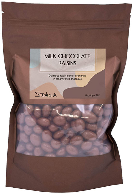 Made in USA Gourmet Milk Chocolate Covered Raisins (1 lb)