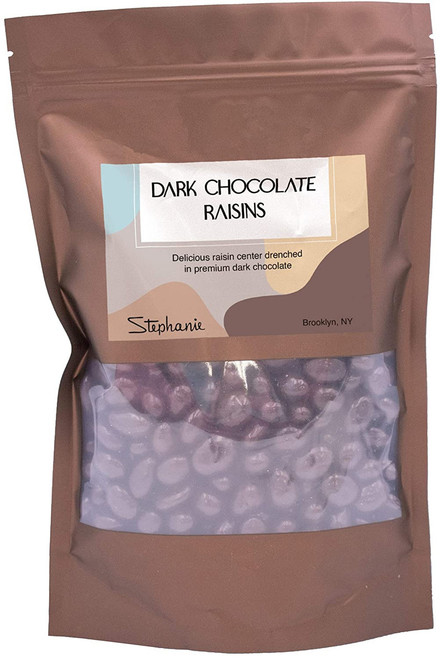 Made in USA Gourmet Dark Chocolate Covered Raisins (1 lb)