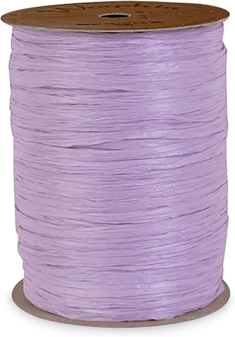 Matte Raffia Ribbon Roll 100 Yards for Kraft Packaging and Decoration (Lavender)