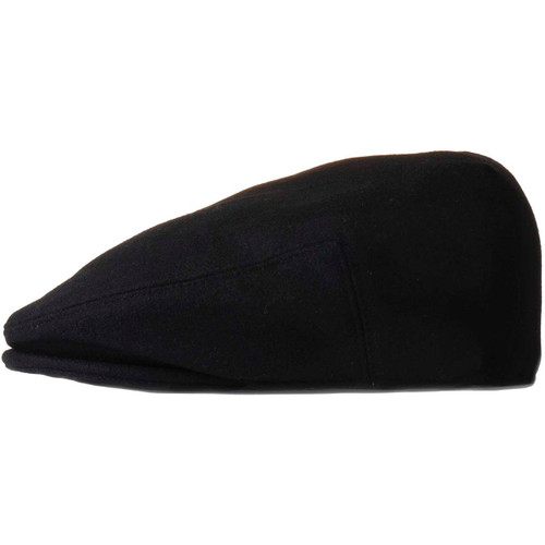 Wool Blend Newsboy Cap Cabbie Flat Hat (Black, XLarge)