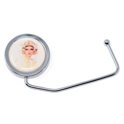 Chic Floral  Snap Hook Bag Hanger With Extra Strong Grip