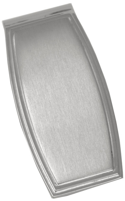 Brushed Silver Oval Stainless Steel Boxed Money Clip