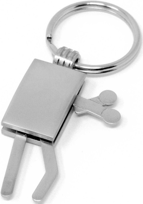 Silver Figurine Keychain