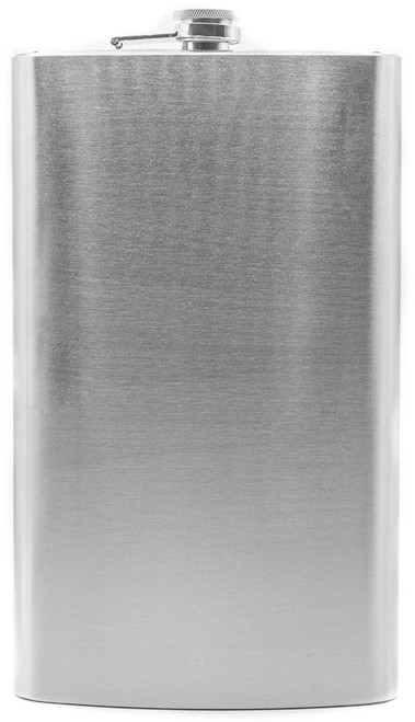 Jumbo 64 Oz Alcohol Liquor Flask Made from 304 (18/8) Food Grade Stainless Steel