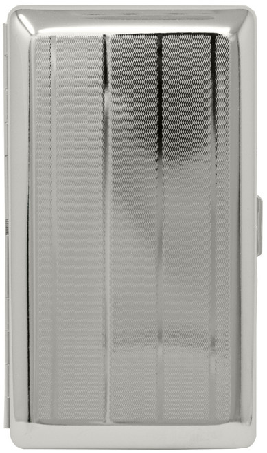 Silver Lines (Full Pack 120s) MetalPlated Cigarette Case & Stash Box