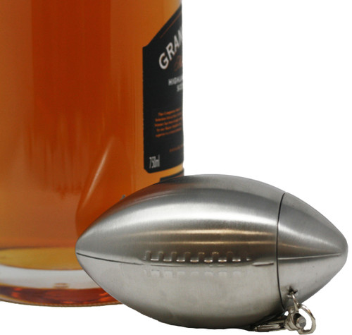 Vanity CustomShaped 6 oz Football Alcohol Liquor Flask (Made from 304 (18/8) Food Grade Stainless Steel)