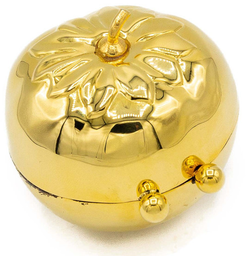 Gold Pepper Shaped Pocket Purse Portable Travel Pill Box (1 Large Compartment)-1