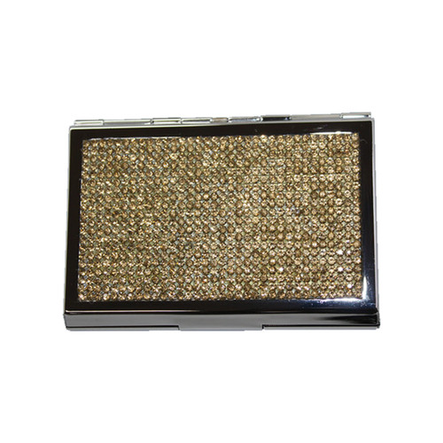 Top Slim Business Card Holder with Gems