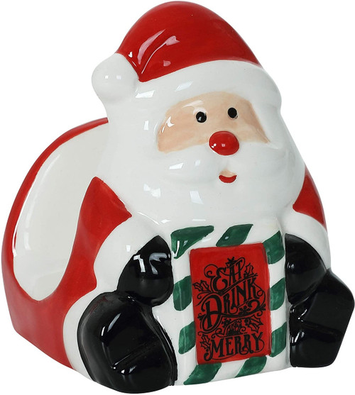 Christmas Themed Santa Ceramic Napkin Holder
