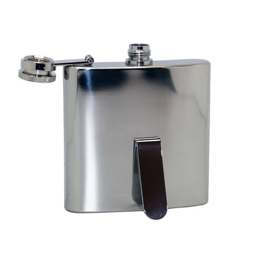 Stainless Steel 8oz Flask with Matching Money Clip