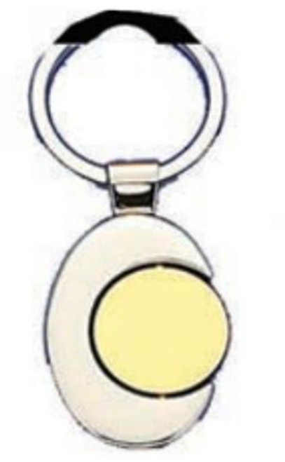 Gold & Silver Circle Keychain