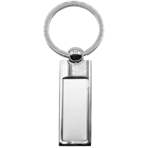 Gold and Silver Keychain (Silver Blank Slate)