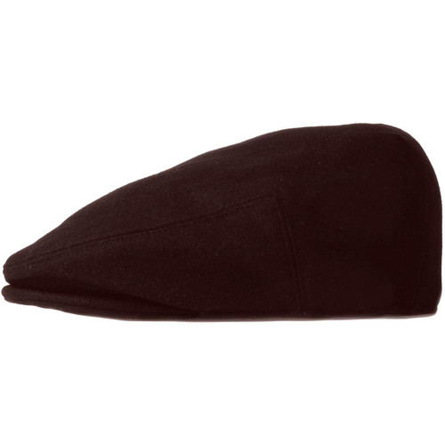 Wool Blend Newsboy Ivy Cap Flat (Dark Brown, Medium)