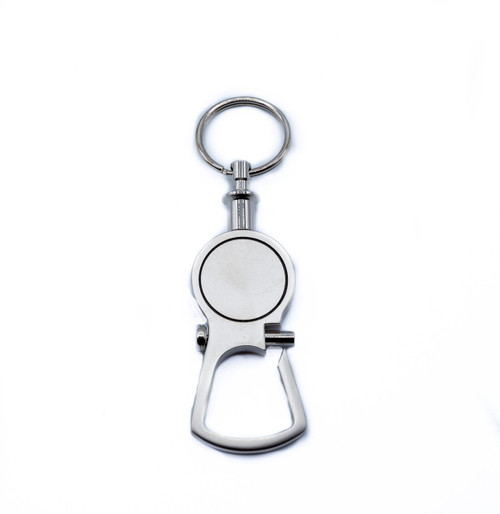 Silver Opener Quick Release, Pull Apart Valet Keychain Accessory Detachable for Convenience