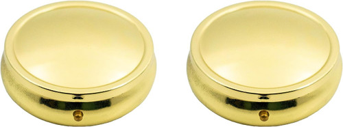 Set of 2 Circular Embossed Triple-Compartment Pocket Purse Pill Box & Organizer (Large Gold Curved)