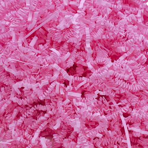 Made in USA Crinkle Cut (Zig Fill) Shredded Paper 2 lbs (Pastel Pink)