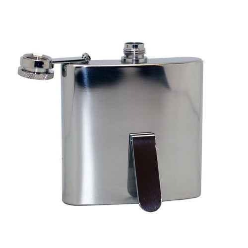 Stainless Steel 6oz Flask with Matching Money Clip