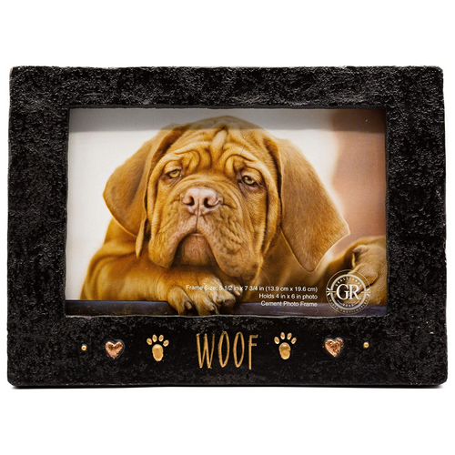 Ceramic Woof Dog Picture Photo Frame