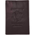Genuine Cowhide Leather Brown RFIDBlocking Passport Cover Case Holder & Wallet