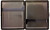 Black V Lines (20 100s) Etched MetalPlated Cigarette Case & Stash Box