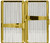 Gold Victorian Print (Full Pack 120s) MetalPlated Cigarette Case & Stash Box