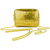 Luxuriant Soft Gold Metallic Mesh Women's Shoulder Evening Purse