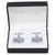 Men's PlatinumPlated Silver Anchor Cufflinks in Gift Box