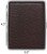 Lizard Print Brown Leather Money Clip + Matching (100s) Nickle-Plated Metal Cigarette Herbal Cigarette Cigar Tobacco Carrying Stash Storage Case