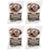 Made In USA Pack of 4 Milk Chocolate Covered Christmas Pretzels (1lb total) 4 Ounces