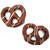 Made In USA Pack of 4 Milk Chocolate Covered Christmas Pretzels (1lb total) 4 Ounces