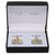 Men's PlatinumPlated Golden Vest Cufflinks in Gift Box