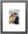 Lanister Gray 11" X 14" Picture Frame Set of 3  Displays 5" X 7" With Mat or 11" X 14" Without Mat  Composite Wood Horizontal or Vertical Formats for Wall