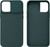 Dark Green Silicone Ridged Pattern Protective Case with Sliding Camera Cover for iPhone 12 & 12 Pro + Tempered Glass Screen Protector