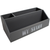 My Stuff Rustic Wooden Office Desk Organizer & Mail Rack with Distressed Wood Finish 11" X 6" X 4" (Gray)